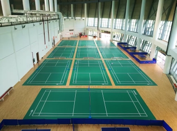 Piso deportivo de PVC duradero para bádminton