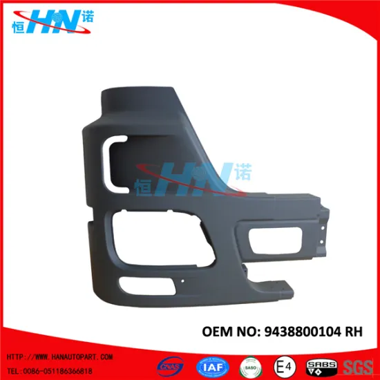 9438800104 Heavy Duty Corner Bumper Automotive Body Parts For Mercedes Benz Trucks