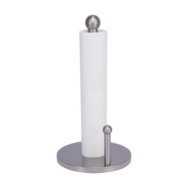 silver paper towel holder