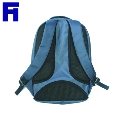 China Backpack Manufacturers Polyester Men Blue Casual Backpack