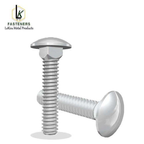 Балты карэткі з круглай галоўкай і квадратнай шыяй з нержавеючай сталі