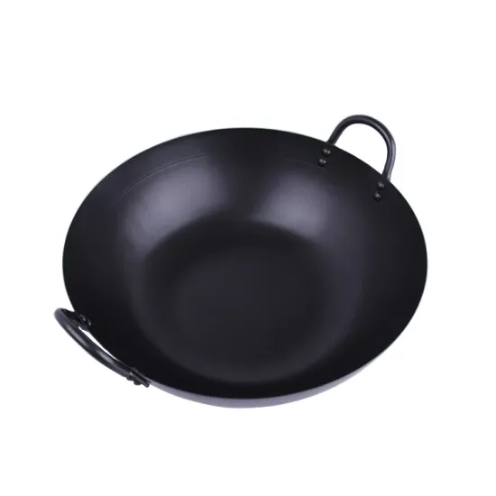 Wholesale Carbon Steel Wok with Nonstick Coating and Double Handles