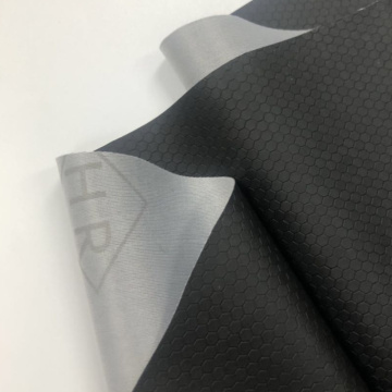 Hexagon Pattern Embossed PVC Saddle Leather New Elastic Stretch Anti-Mildew Cover for Motorcycle and Electric Car Seats
