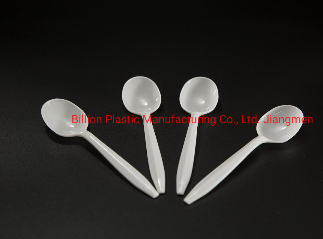 Hygienic Food Grade PP White Standard Size Disposable Spoon