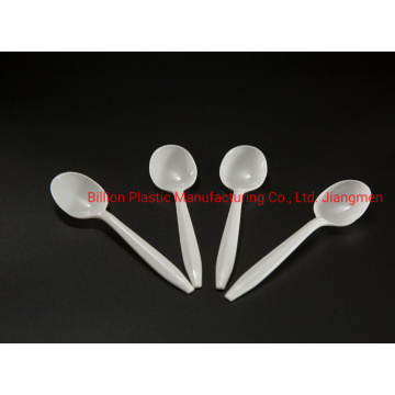 Hygienic Food Grade PP White Standard Size Disposable Spoon