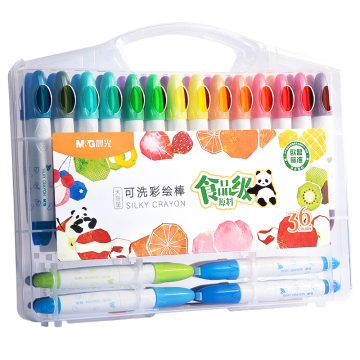 M&amp;G 36 Color Panda Diseño seguro Conjunto de crayón de cera para cera espiritual de grado alimenticio