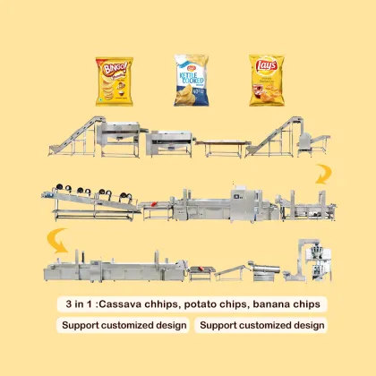 TCA Compound Pringles Potato Chips Snack Making Machinery Production Line from China