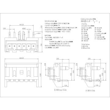2.50mm pitch 90° Wafer With Boss Connector Series