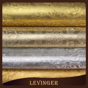Levinger Free Sample Glitter Decorative Floral Foil Wallpaper For Home