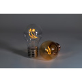 Moon and star LED filament rechargeable light bulb