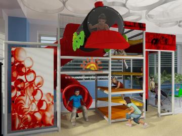 Small Indoor Playground Plastic Tube Play Structure