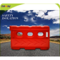 Highly visible plastic water filled highway road barriers