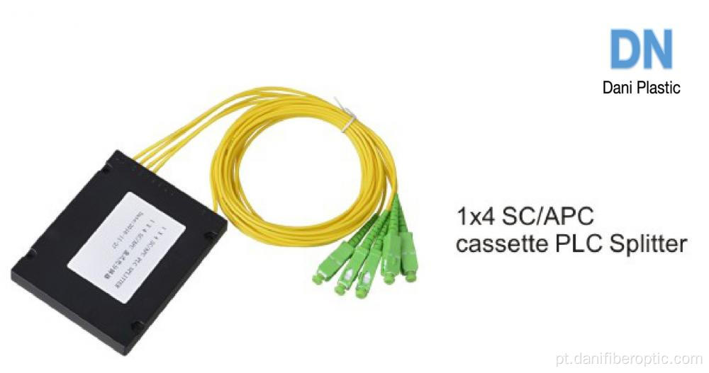 Splitter do PLC da fibra óptica do tipo da cassete SC / APC