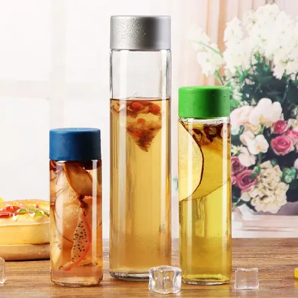 Wholesale Glass Water Bottles Voss with Lid - ONO Manufacturers