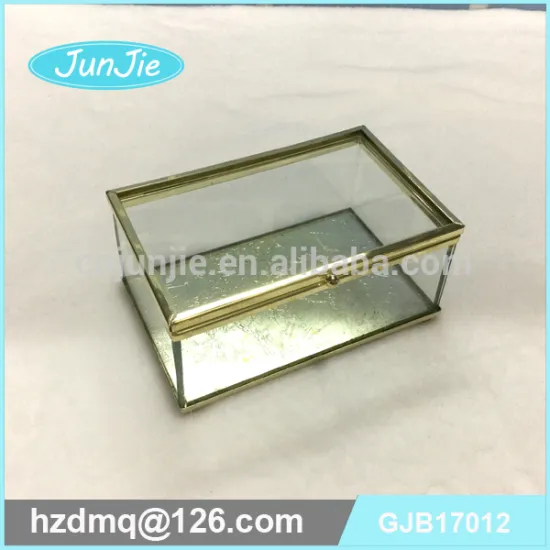 Luxury Wedding Glass Jewelry Boxes