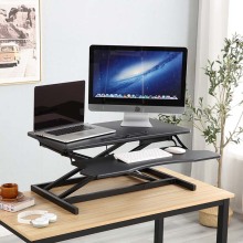Donverters de escritorio de pie de asiento ajustable en altura