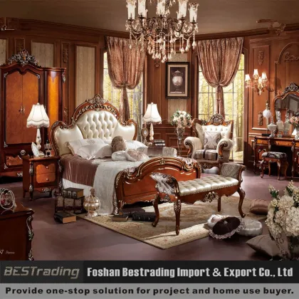 White leather bed antique leather bed bedroom furniture