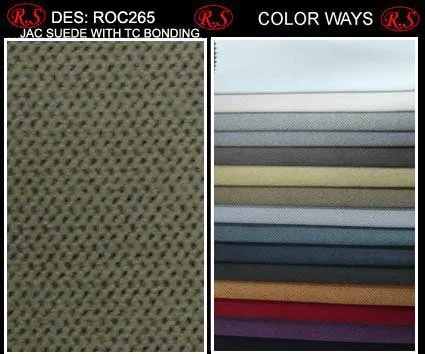Jacquard Suede Fabric with T/C Bonding