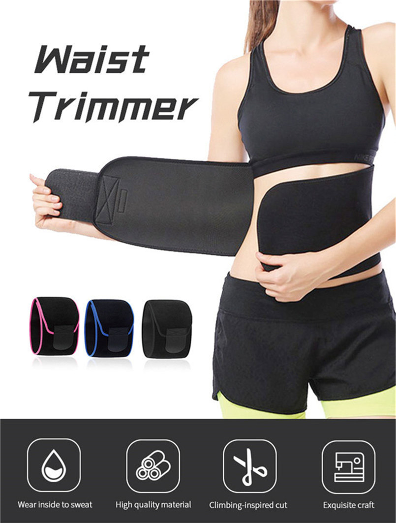 Melors Custom Fitness Breathable Waist Trimmer Belt Back Support Slimming Band Waist Support