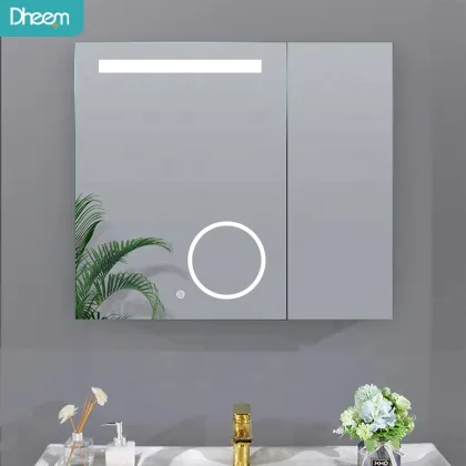 Hot Selling Double Door LED Medicine Cabinet Mirror for Project