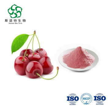 Sabor orgánico de cereza bebida instantánea fruta de cerezo en polvo