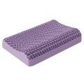 웨이브 디자인 TPE 젤 보라색 침대 베개