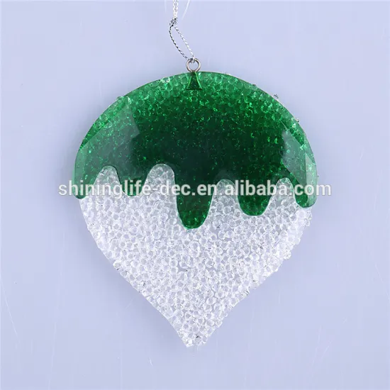 Small size snowdrop ornament new style colorful indoor christmas decoration