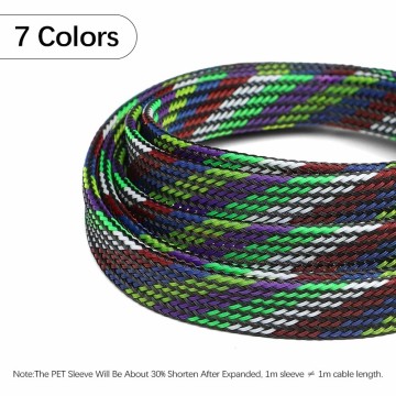 GSKJ PET PA Braided Sleeve for Automotive Wire Harness