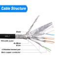 이중 차폐 STP 10기가비트 600MHz Cat7 케이블