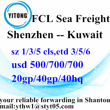 Shenzhen Sea Freight shipping Services to Kuwait