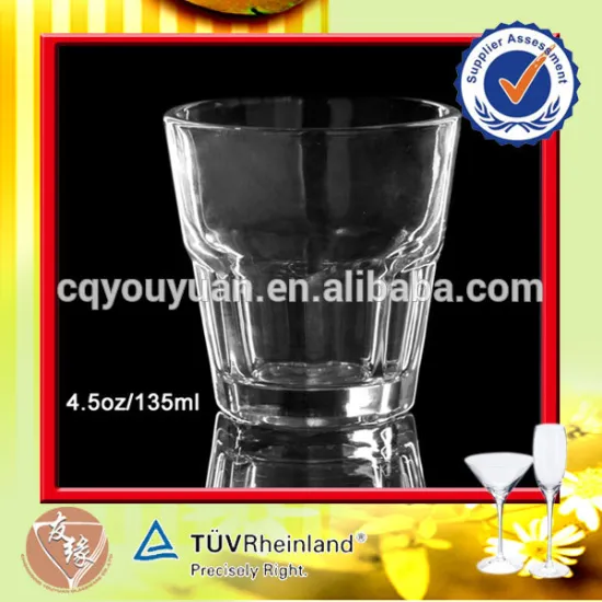 China glassware 4oz 135ml custom shot glass for sale