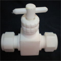 3 way hot resistant PTFE valve