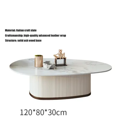 Light Transparent Round Black Glass Top Coffee Table
