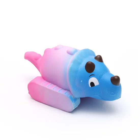 Customized PU Foam Hippo Tank Stress Toys - Animal Stress Balls