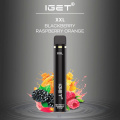 스페인의 원래 Iget XXL 일회용 vape 1800puffs