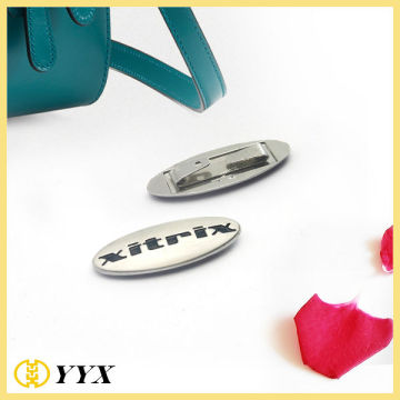 Fashion design zinc alloy metal name tags