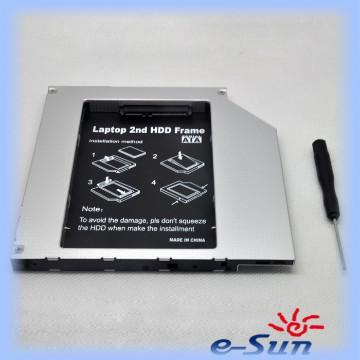 Laptop hard drive kit for Apple Macbook SATA 2nd hard disk drive case