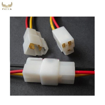 6.3mm 3pin Auto Car Connector PA66 Brass Terminal Plug