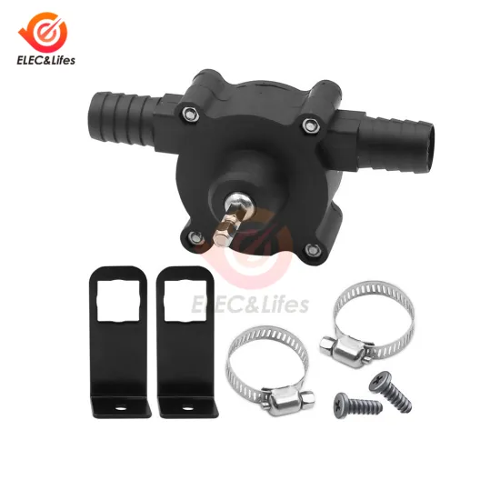 Portable Electric Drill Pump Diesel Oil Fluid Water Pump Mini Hand Self-priming Liquid Transfer Pumps Home Garden Outdoors