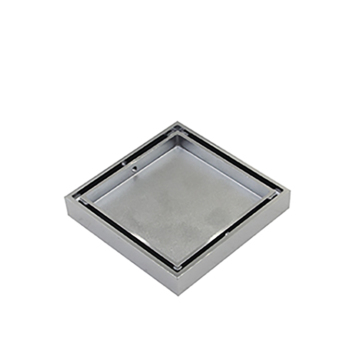 Hot Sales Guida Standard 761033: Polished Brass Bathroom Shower Floor Drain with 100*100mm Invisible Square Tile Insert