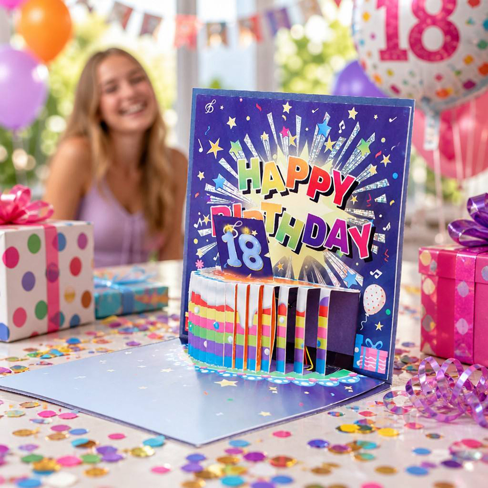 light and sound birthday card