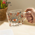 Creative Flower Coffee Mug Office Glass Water Cup