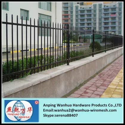 Best Offer Black Steel Security Perimeter Fence
