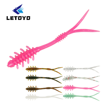 Letoyo 25mm/55mm TPE TPR 담수 및 바닷물을위한 소프트 낚시 미끼