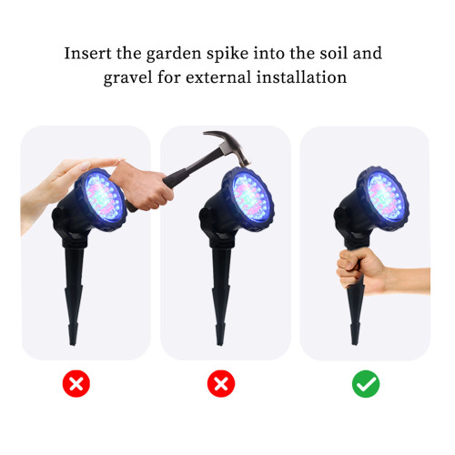 Luz de punto remoto de 24 key para paisaje de jardín