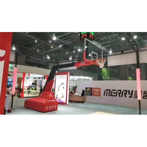 FIBA standard electric foldable Basketball hoop Stand