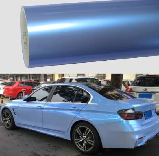 chameleon gloss light blue car wrap vinyl