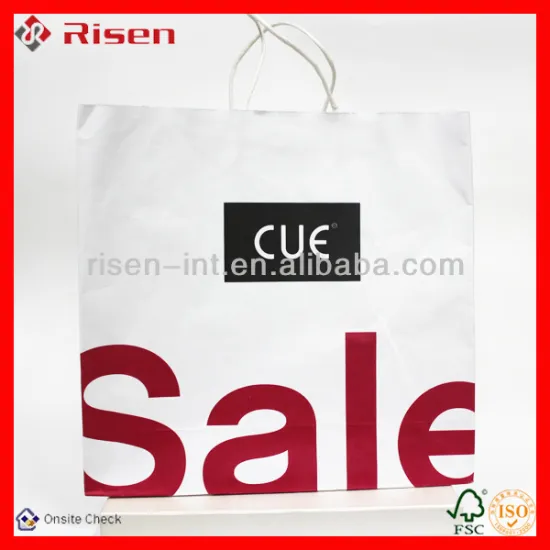 shopping big size kraft Paper bag
