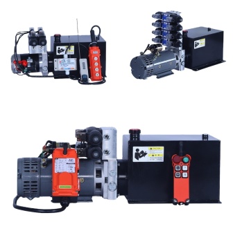 12V Single/Double Action Hydraulic Units with Cylinder and Gas/Powered 6.5 HP EPA