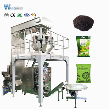 Máquina de embalaje de bolsas de rollo de película automática para fertilizante de pellets de 2 kg de 1 kg de 2 kg